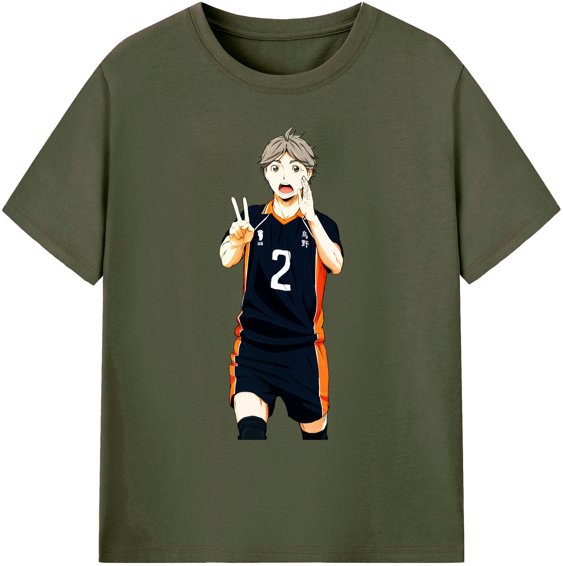 （画像用） ハイキュー!! Haikyu!! 綿100％ メンズ半袖Tシャツ｜肌触りやわらか＆通気性